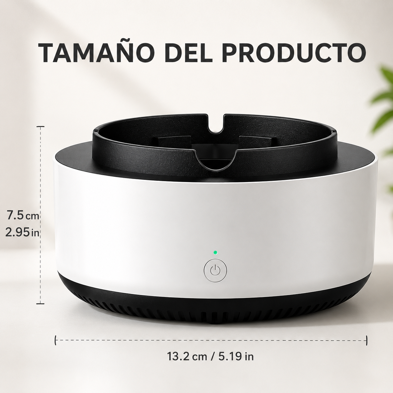 Cenicero absorbe humo