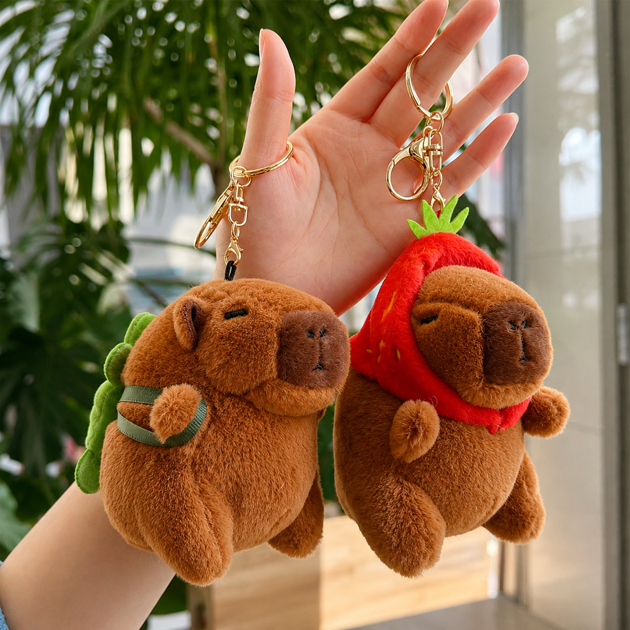 Llaveros Capibara Peluche – 3 Diseños