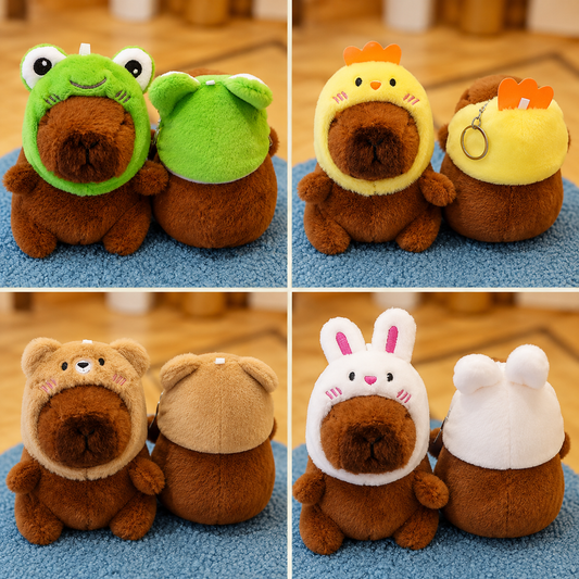 Llaveros Peluche Capibara – 4 Diseños